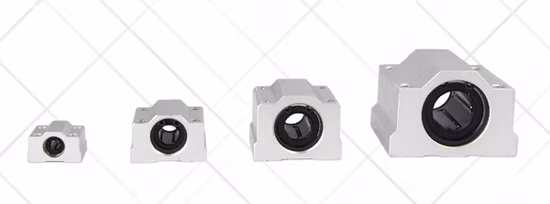 Inserção de unidades deslizantes SMA com rolamentos de esferas de movimento linear